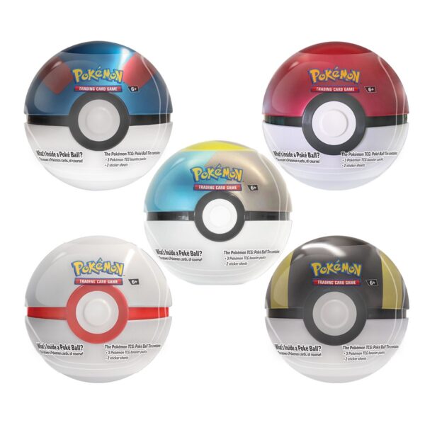Pokebolas Con 3 Sobres Adentro Y Stickers Pokemon TCG (ENG)